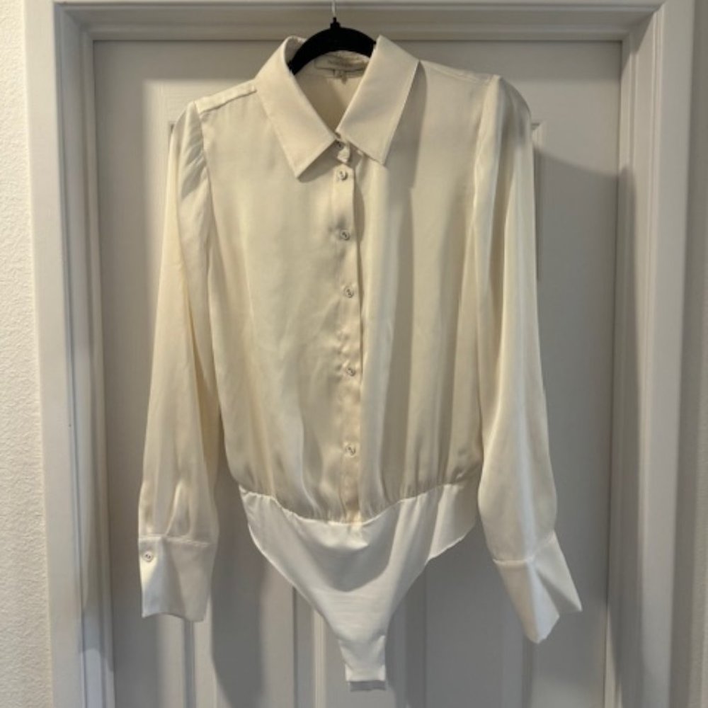 Favorite Daughter Take Me Seriously Bodysuit Ivory Size M